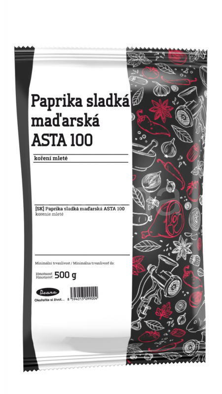 Paprika sladká maďarská ASTA 100 500g